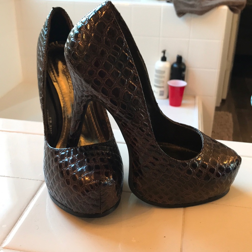 Brown heels